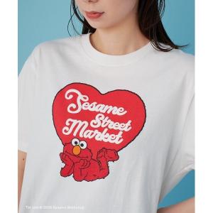 tシャツ 「BIG HUGS，BIG HEARTS」「UNISEX」発砲プリントTシャツ レディース