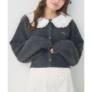 カーディガン 丸襟NTカーデ レディース