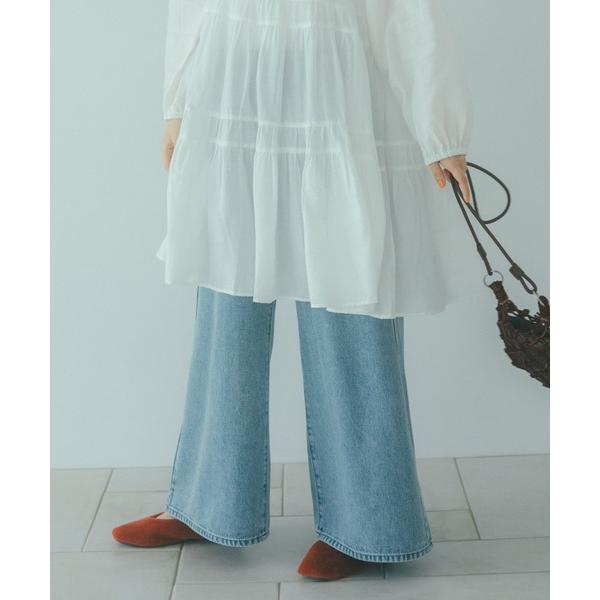 ジーンズ デニム デニムパンツ バギー甘織りデニムパンツ「プチ・プラスサイズあり」「CLIP den...