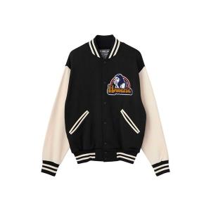 スタジャン SMOKING GIRLワッペン スタジャン メンズ