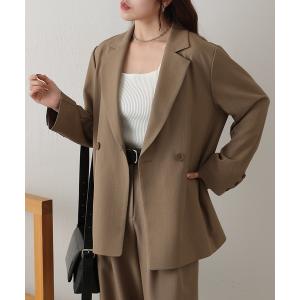 ジャケット テーラードジャケット Wテーラードジャケット レディース