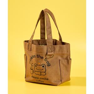 トートバッグ 「 かえるのピクルス / pickles the frog 」alwaysシリーズ coffee  ミニトート　NJI レディース メン