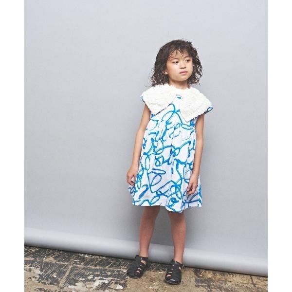ワンピース ぐるぐるストロークPT天竺ワンピース キッズ 子供服 女の子