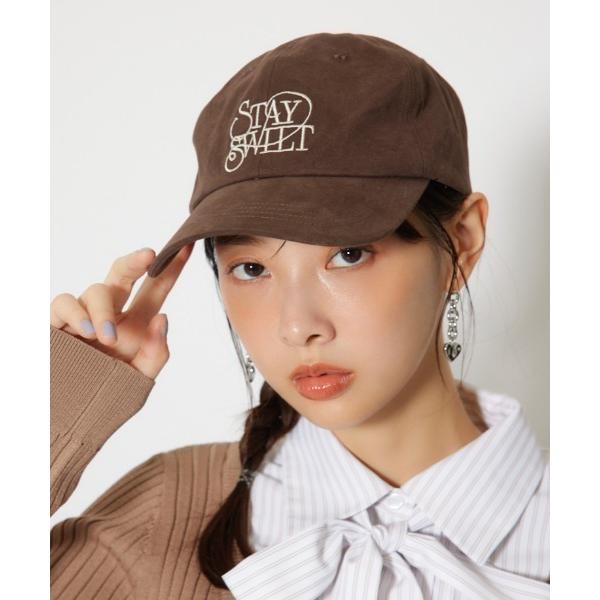 キャップ 帽子 ニュアンスロゴキャップ 春服 レディース