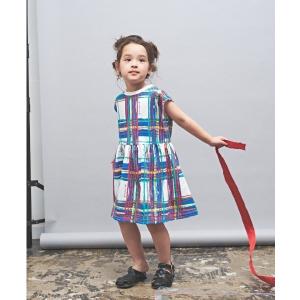 ワンピース ブラッシュチェックPT天竺ワンピース キッズ 子供服 女の子