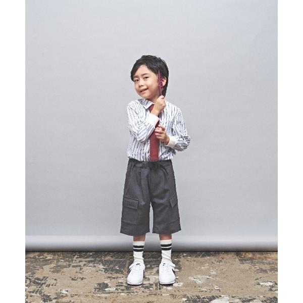 ブラウス シャツ ブロードストライプネクタイ付きシャツ キッズ 子供服 男の子