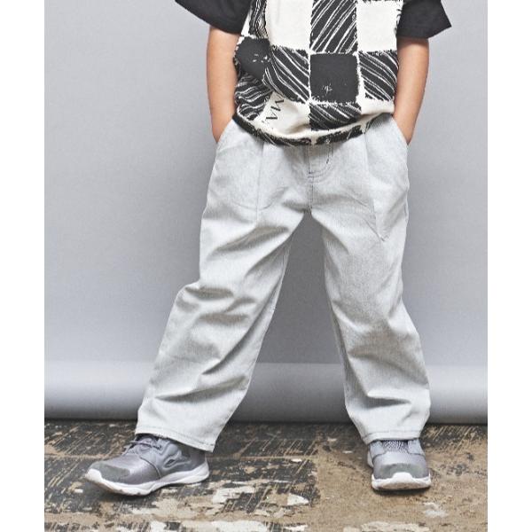 パンツ ストレッチカラーデニムバレルシルエットロングパンツ キッズ 子供服 女の子