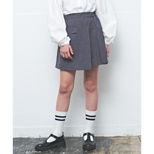 パンツ ストレッチポプリンラップキュロット キッズ 子供服 女の子