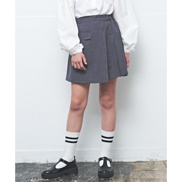 パンツ ストレッチポプリンラップキュロット キッズ 子供服 女の子