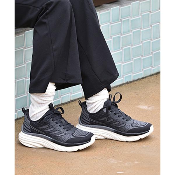 スニーカー 「chocoZAP」5cm厚底スタイルアップ 軽量ウォーキングスニーカー（衝撃吸収/防水...