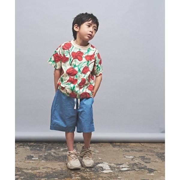 tシャツ レッドリボンフラワーPT天竺Tシャツ キッズ 子供服 男の子 女の子