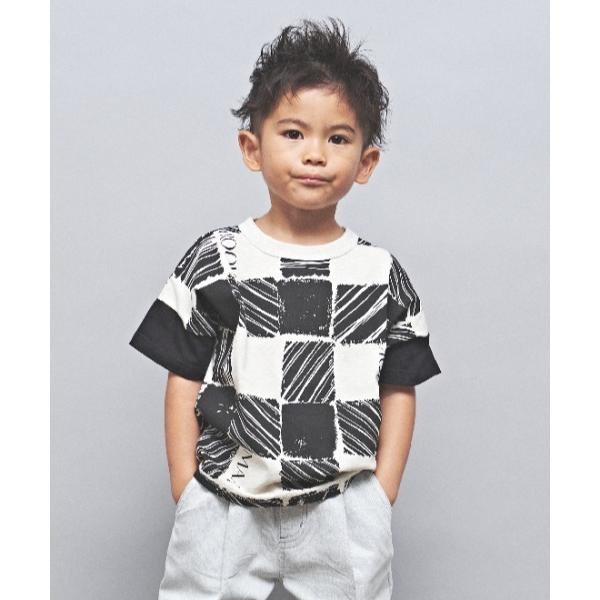 tシャツ ブロックチェックPT天竺Tシャツ キッズ 子供服 男の子 女の子