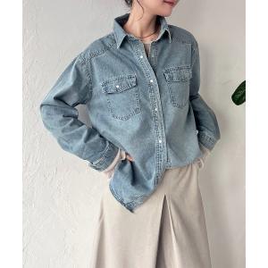 ブラウス シャツ デニムシャツ レディース