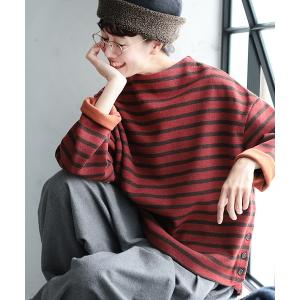 tシャツ 焼き林檎のボーダープルオーバー レディース