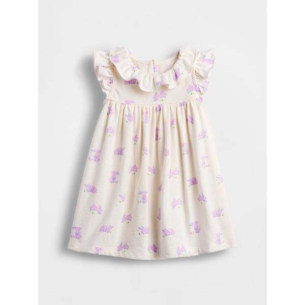 ワンピース オーガニックコットン ラッフルフリル 襟付きワンピース (ベビー) キッズ 子供服 女の...