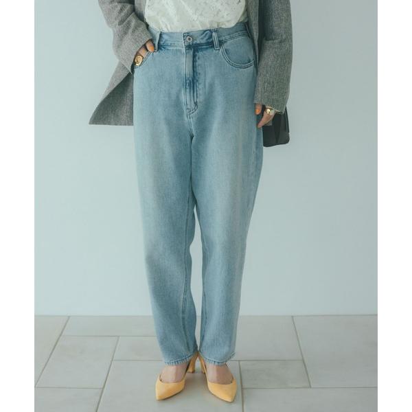 ジーンズ デニム デニムパンツ テーパード甘織りデニムパンツ「プチ・プラスサイズあり」「CLIP d...