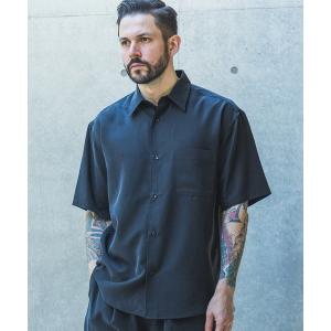 シャツ T/R POWDER CLOTH / SHORT/S REGULAR COLLAR SHIRT /M261118 メンズ