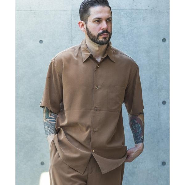 シャツ T/R POWDER CLOTH / SHORT/S REGULAR COLLAR SHIR...