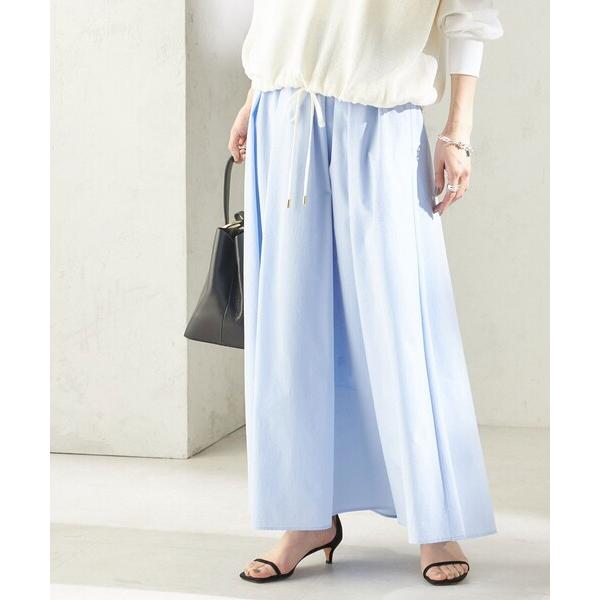 スカート 「接触冷感 / 撥水加工」TEXBRID(R) タフタ ギャザー スカート