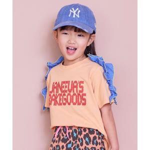 tシャツ チェックショルダーフリルＴシャツ キッズ 子供服 男の子 女の子