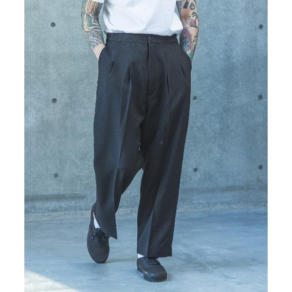 スラックス TROPICAL POPLIN / 2TACK WIDE EASY PANTS /M26...