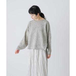 ニット セーター テープヤーンボートネックニット レディース