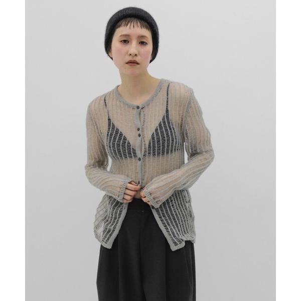 ニット セーター Open Ladder Knit Cardigan レディース
