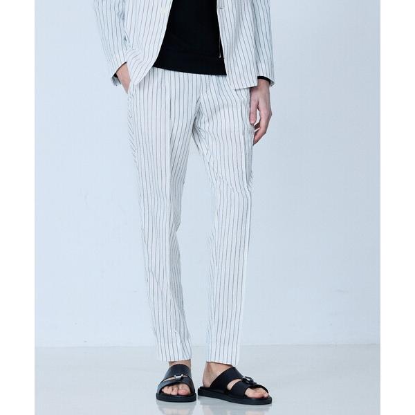 スラックス 「セットアップ対応」Dot Air サッカーストライプ スラックス メンズ レディース