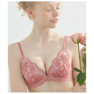 ブラジャー ショーツセット フラワースカラップレースブラセット