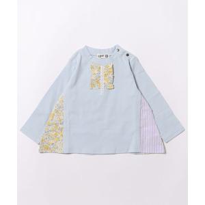 tシャツ 脇切り替え長袖Ｔシャツ キッズ 子供服 女の子