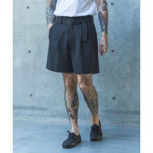 チノパン T/R POWDER CLOTH / BELTED SHORTS /M261133 メンズ
