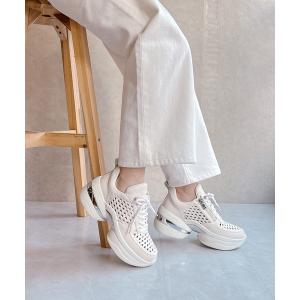スニーカー 上品スニーカー サッと履ける 厚底メッシュ 大人スニーカー「2026新作」 レディース