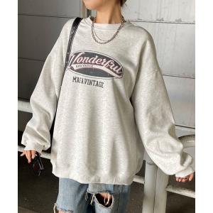 トレーナー スウェット ブリーチロゴビッグトレーナー レディース
