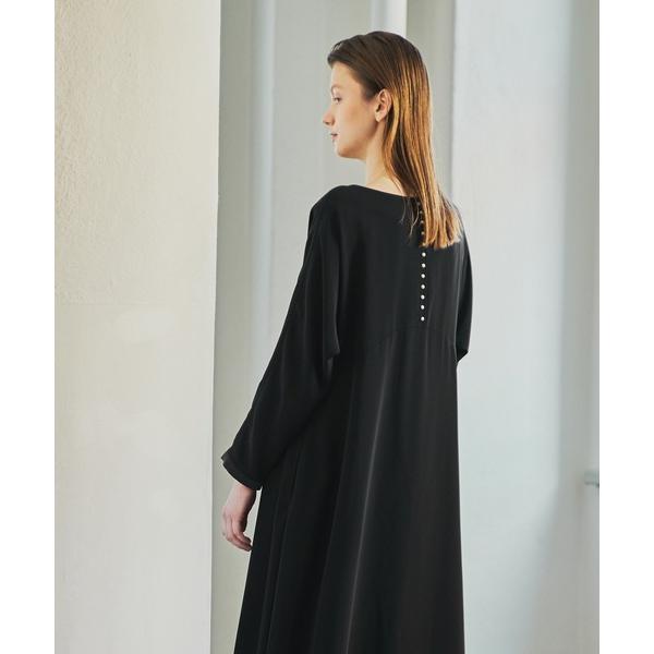 「WHYTO.」 長袖ワンピース 38 ブラック レディース