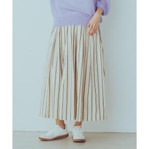 「lil nina」 フレアスカート FREE オフホワイト レディース