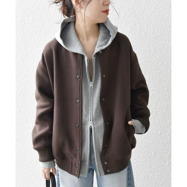 「SHIPS any」 スタジャン ONE SIZE ブラウン レディース