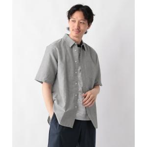「GLOBAL WORK」 半袖シャツ X-LARGE グレー メンズ