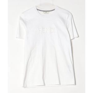 「FENDI」 半袖Tシャツ S ホワイト レディース