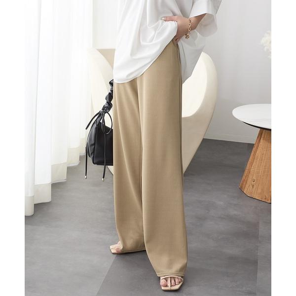 パンツ さらてろリブパンツ レディース