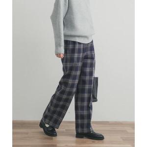 UR TECH チェックストレートパンツ