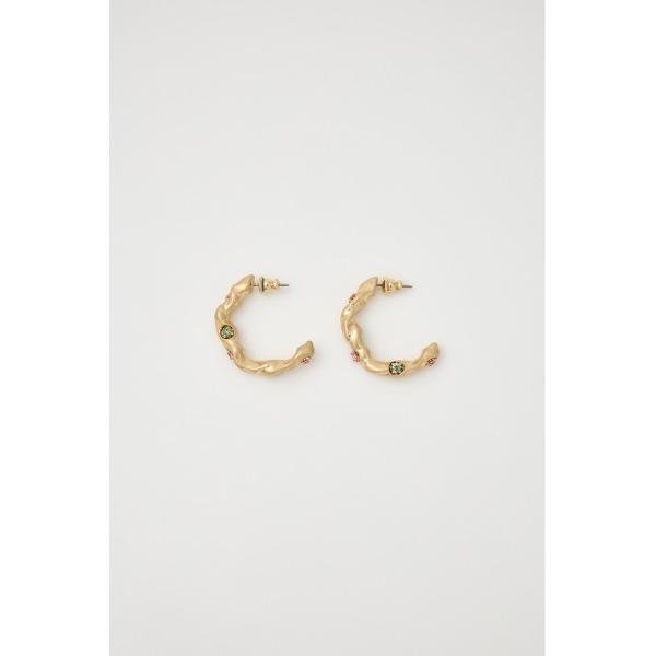 ピアス GEM HOOP ピアス レディース