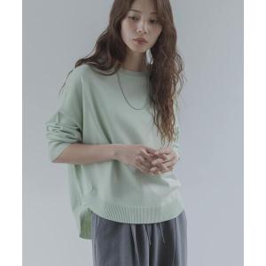 ニット セーター アンチピリングコクーンフォルムニット レディース