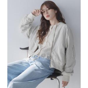 ma1 ma-1 「WEB限定」リバーシブルオーバーMA-1 レディース