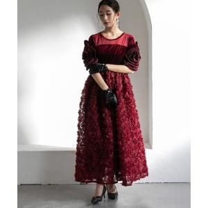 ドレス ロマンティックローズベロアドレス