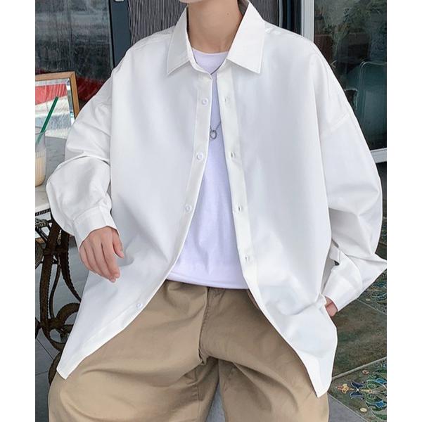 シャツ 入学式 「26年春夏新作」シンプルベーシックルーズシャツ メンズ レディース