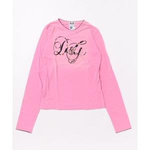 tシャツ Dolce ＆ Gabbana配色ロゴ長袖TOPS キッズ 子供服 女の子