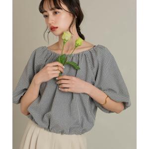 ブラウス シャツ バルーンギャザーブラウス レディース