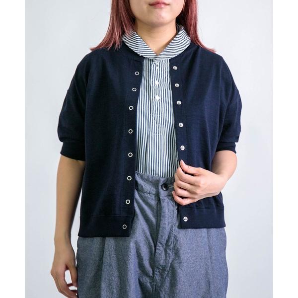カーディガン 夏 半袖 「Tieasy」 HDCS SNAP S/S CARDIGAN / ライトス...