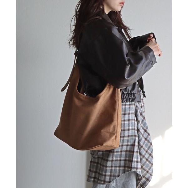 ショルダーバッグ バッグ ワンハンドルスエードトートバッグ レディース