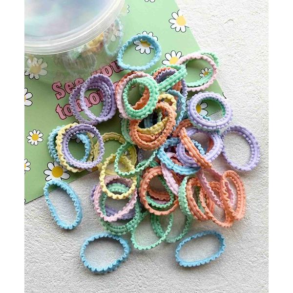 ヘアゴム FReePLACe/キッズミックスカラー 大容量 ヘアゴムセット R0164